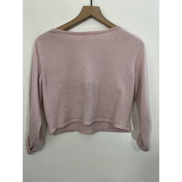 Reformation Cropped Sweater M Coquette Minimalist Capsule Quiet Luxury Old Money - Picture 2 of 14